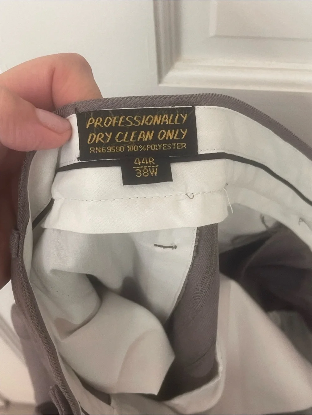 Gray Pinstripe Two-Piece Suit Jacket & Trousers